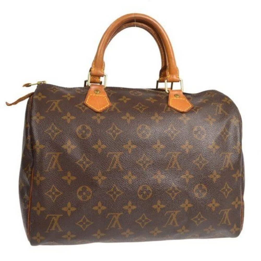 Authentic Louis Vuitton Satchel Bag Speedy 30 Monogram Used LV Handbag Vintage​ - Picture 2 of 11
